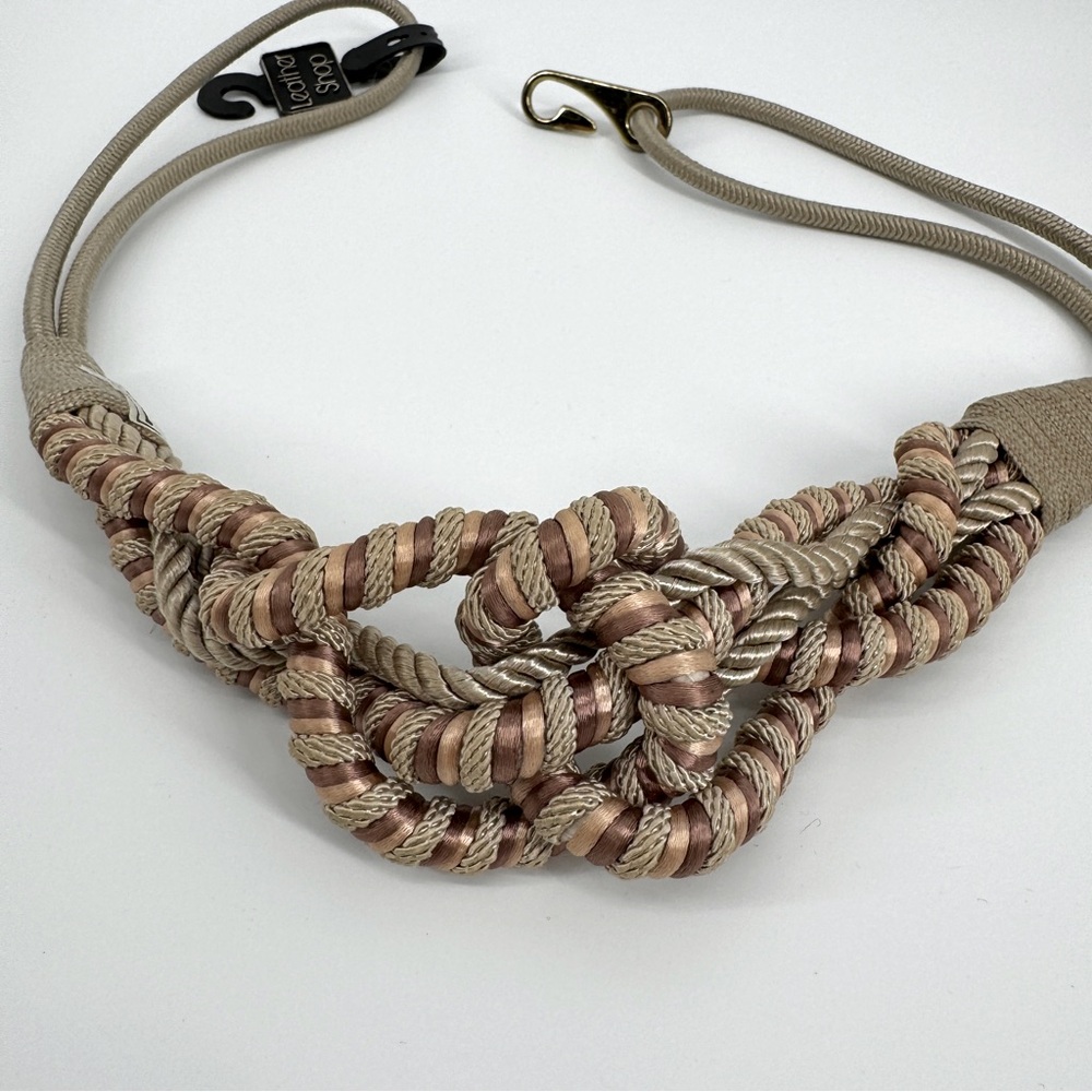 Vintage NWT Leather Shop knot belt